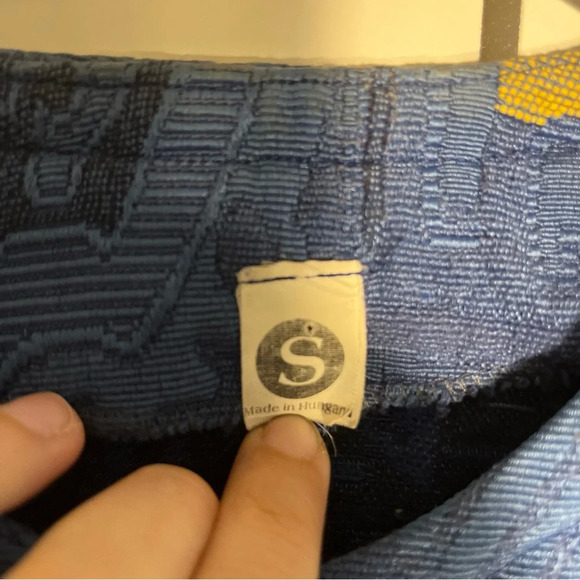 Lambrini Womens Multicolor Floral Pockets Long Sleeve Casual Jacket Sz S Blue - Picture 6 of 12